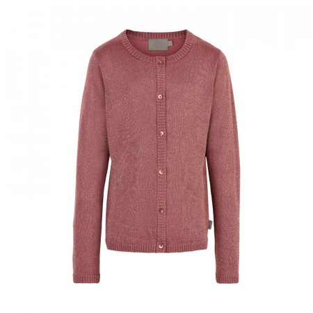 Creamie Cardigan Barn Strikket Lurex Withered Rose