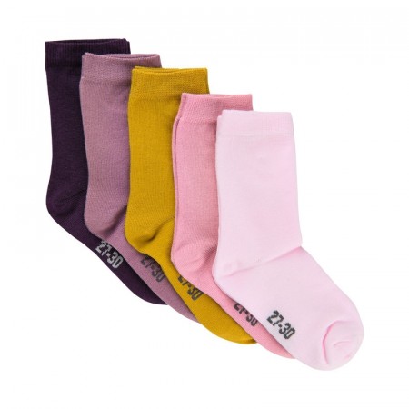 Minymo Sokker Barn Multi 5-pack Shadow Purple