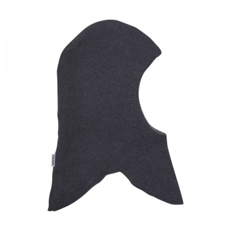 Celavi Ullbalaclava Barn Ull Bomull Strikket Blue Graphite