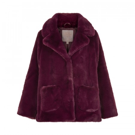 Creamie Fuskepels jakke Barn Fig (Kun str 104 og 116)