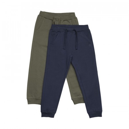 Minymo Joggebukse Barn 2-pack Olive Night
