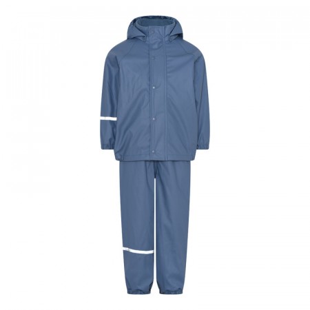 Celavi Regntøysett Barn Foret Ensfarget China Blue (Kun str 100, 130 og 140)