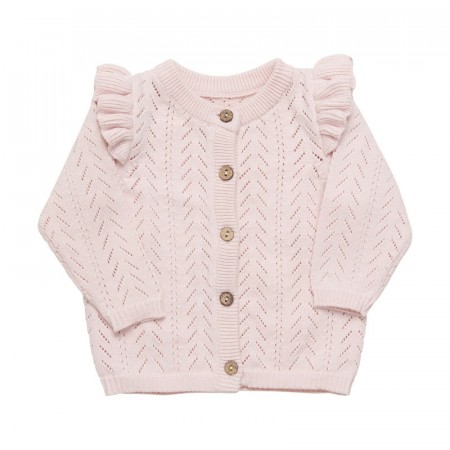 Fixoni Cardigan Baby Strikket Magano Calcite (Kun str 68, 74 og 86)