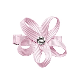 Prinsessfin Hårsløyfe Isabell med Swarovski krystall Icy Pink