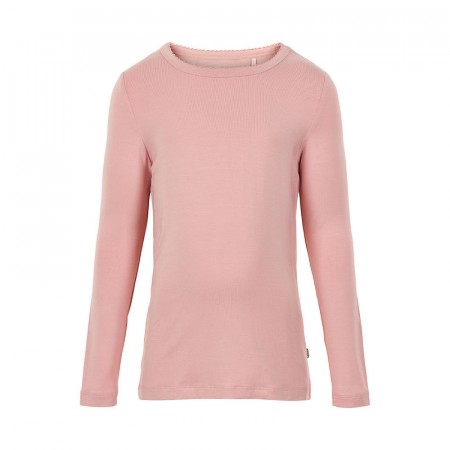 Minymo T-skjorte Barn Langermet Bambus Misty Rose (Kun str 110, 116 og 134)