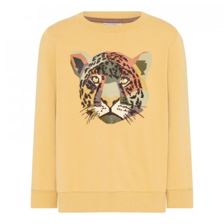 Minymo Genser Barn Langermet Tigerprint Fall Leaf (Kun str 134 og 152)