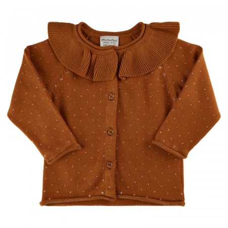 Minymo Cardigan Baby Strikket Glazed Ginger (Kun str 68 og 80)