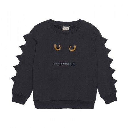Minymo Genser Barn Langermet Monster Dark Navy