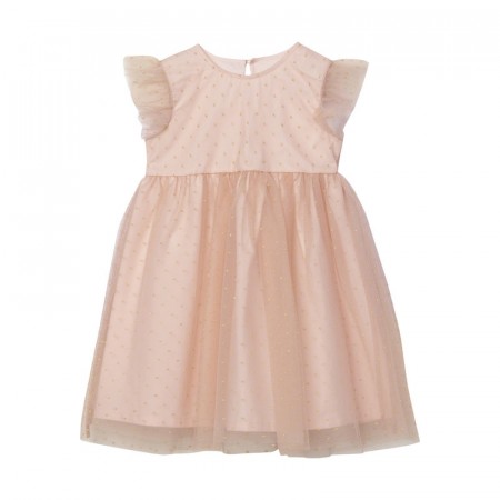Creamie Tyllkjole Barn Kortermet Glitter Liten Rose Smoke