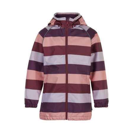 Minymo Softshelljakke Barn Striper Crushed Berry