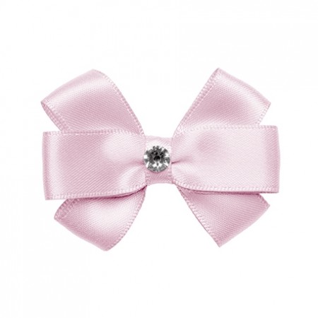 Prinsessefin Hårsløyfe Marietta med Swarovski krystall Icy Pink