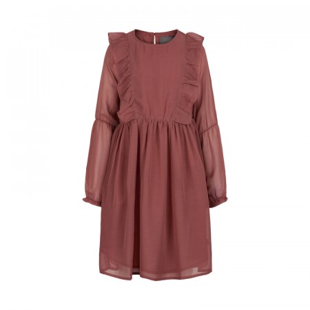 Creamie Kjole Barn Langermet Chiffon Withered Rose (Kun str 104, 128 og 140)